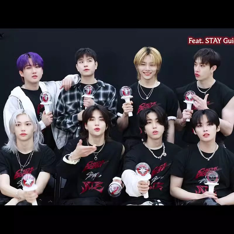 StrayKids2024 concert ATE ChkChkBoom Huang Xuanchen and Li Longfu same loose short-sleeved T-shirt