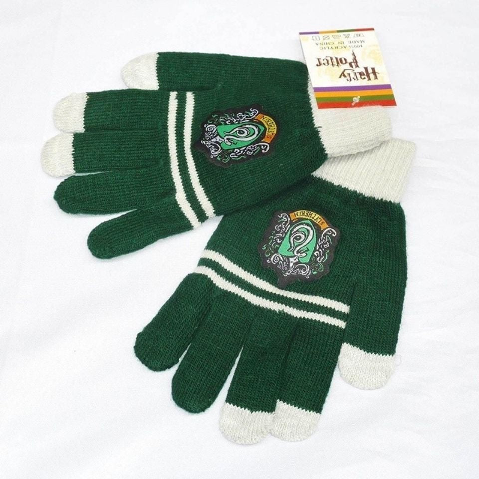 Harry Potter gloves Slytherin Hogwarts Ravenclaw Gryffindor special gloves hat