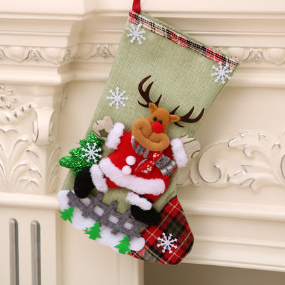 Christmas decorations Santa Claus small socks Christmas tree pendants Christmas stockings gift bags Christmas bags