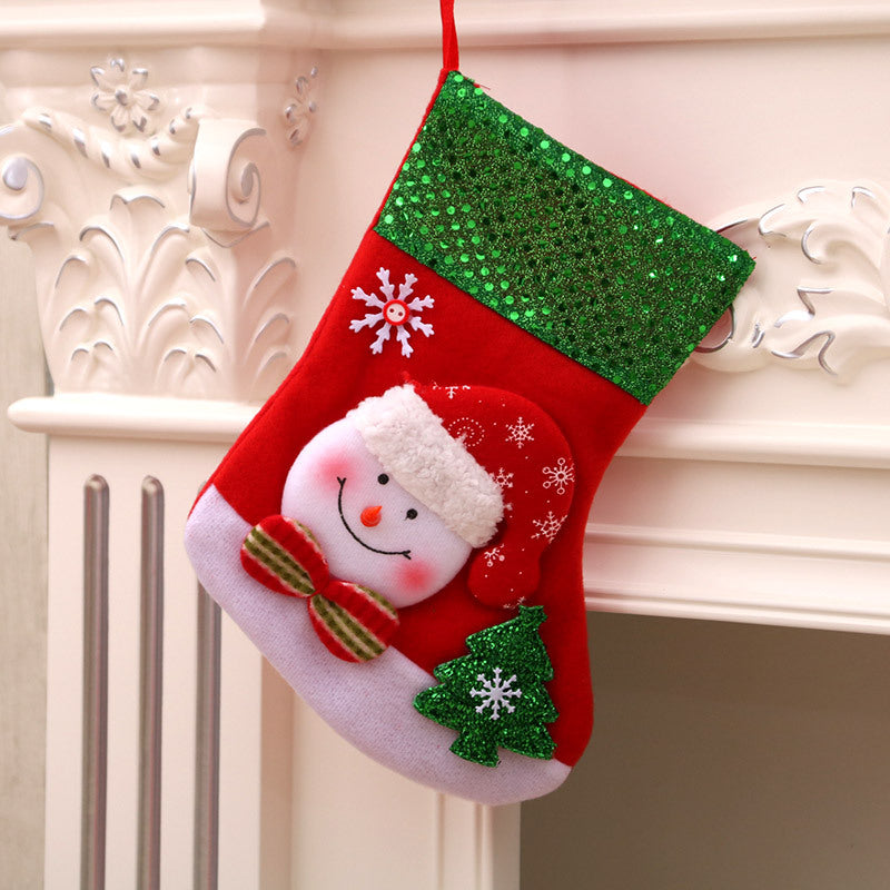 Christmas decorations Santa Claus small socks Christmas tree pendants Christmas stockings gift bags Christmas bags