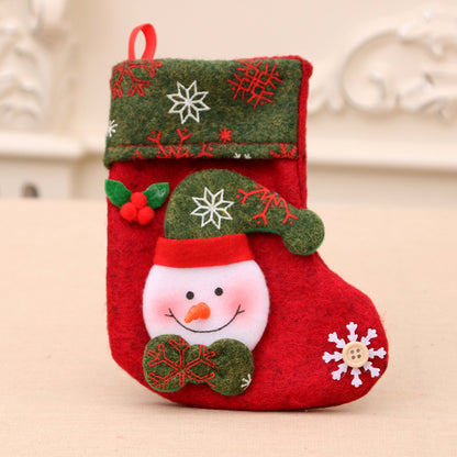 Christmas decorations Santa Claus small socks Christmas tree pendants Christmas stockings gift bags Christmas bags