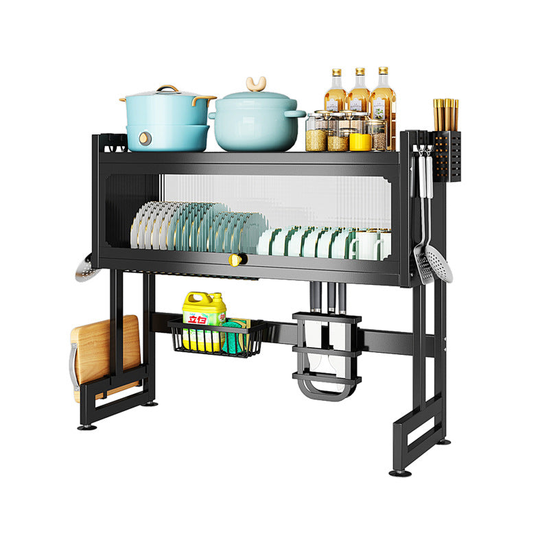 Cabinet door sink rack countertop bowl and plate storage storage with kitchen multi-function dish rack dish rack drain rack