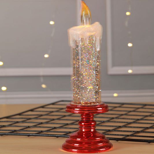 LED electronic sequin candle light creative layout New Year Christmas scene plastic props decoration Halloween