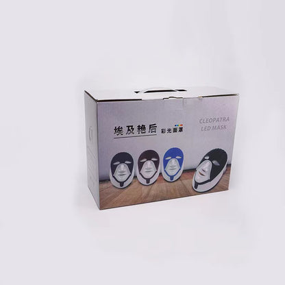 Cleopatra beauty mask LED touch seven-color light skin rejuvenation beauty instrument photon face acne mask instrument