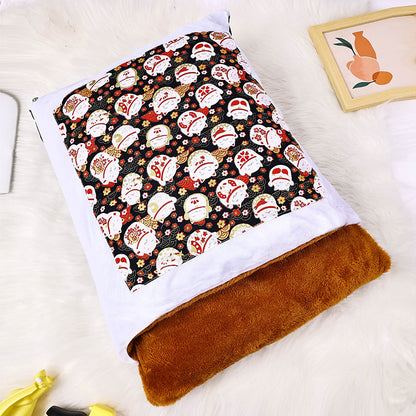 Cat bed factory direct sales cat mat winter warm pet quilt removable and washable Japanese cat sleeping bag