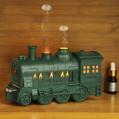 Bedroom hotel home retro creative versatile spray spit circle small train essential oil aromatherapy humidification office desk