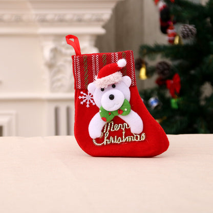 Christmas decorations Santa Claus small socks Christmas tree pendants Christmas stockings gift bags Christmas bags