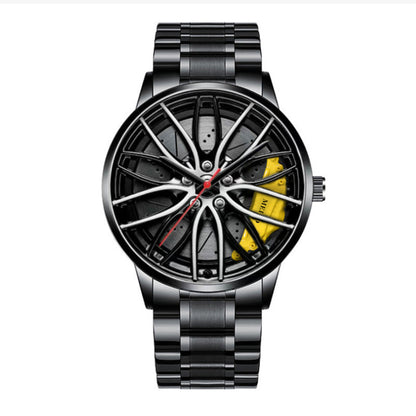 2024 foreign trade trend fully automatic quartz movement men's watch wheel non-mechanical watch fashion men's watch