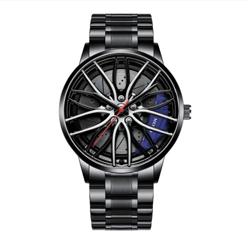 2024 foreign trade quartz movement men's watch wheel can rotate / non-rotatable non-mechanical watch fashion