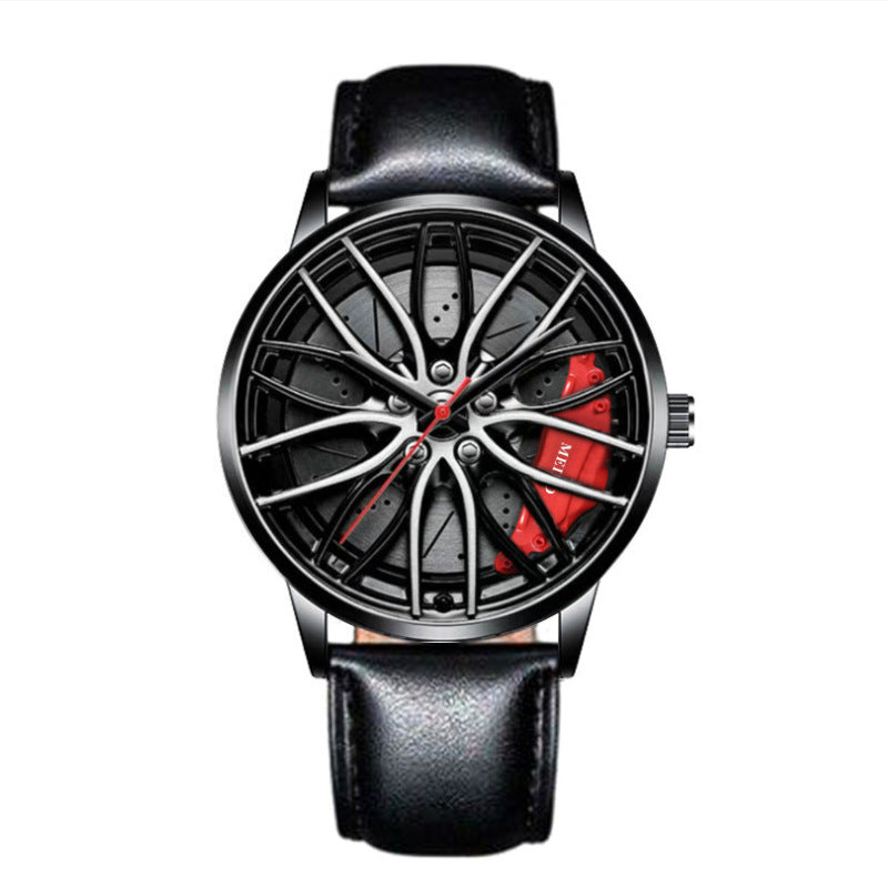 2024 foreign trade trend fully automatic quartz movement men's watch wheel non-mechanical watch fashion men's watch