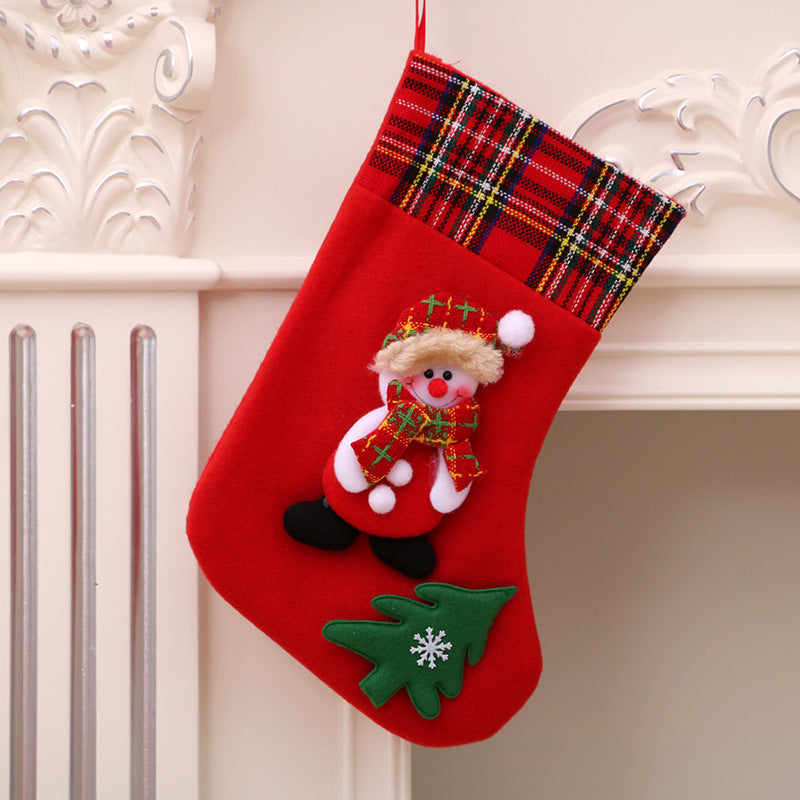 Christmas decorations Santa Claus small socks Christmas tree pendants Christmas stockings gift bags Christmas bags