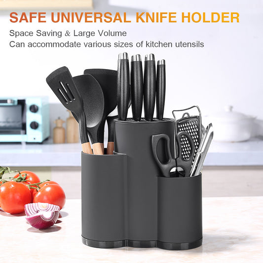 Kitchen knife rack storage rack countertop multifunctional chopsticks spoon tube knife rack integrated storage box household kitchen knife rack