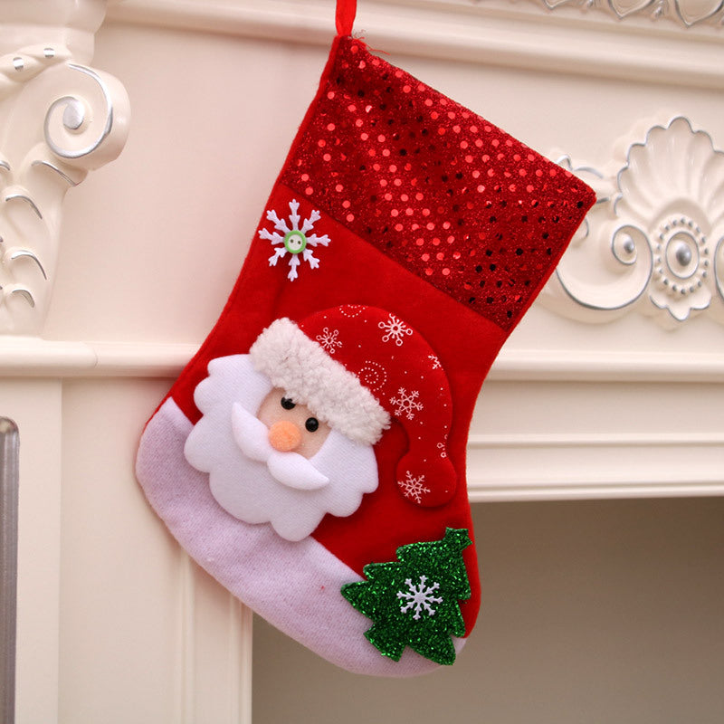 Christmas decorations Santa Claus small socks Christmas tree pendants Christmas stockings gift bags Christmas bags