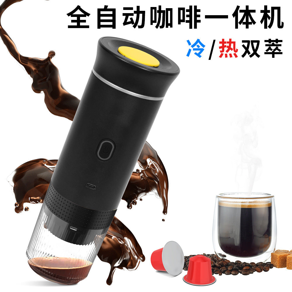 Cross-border capsule coffee machine Italian espresso portable coffee machine Coffee powder large and small capsule universal three-in-one