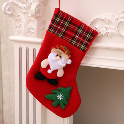 Christmas decorations Santa Claus small socks Christmas tree pendants Christmas stockings gift bags Christmas bags