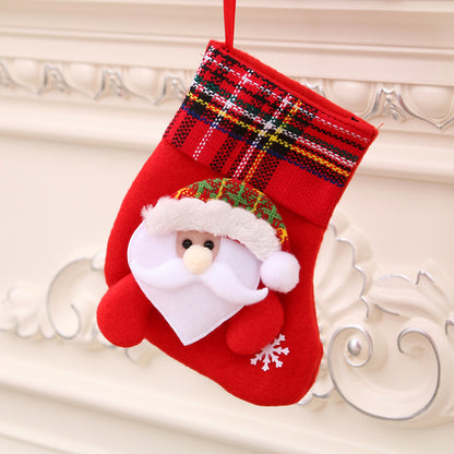 Christmas decorations Santa Claus small socks Christmas tree pendants Christmas stockings gift bags Christmas bags