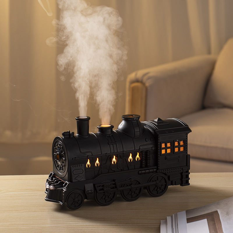 Bedroom hotel home retro creative versatile spray spit circle small train essential oil aromatherapy humidification office desk