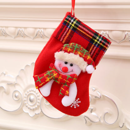 Christmas decorations Santa Claus small socks Christmas tree pendants Christmas stockings gift bags Christmas bags