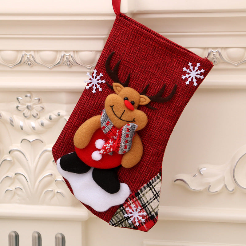 Christmas decorations Santa Claus small socks Christmas tree pendants Christmas stockings gift bags Christmas bags