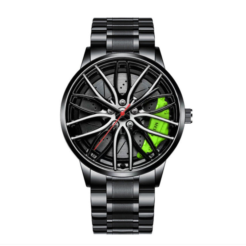 2024 foreign trade quartz movement men's watch wheel can rotate / non-rotatable non-mechanical watch fashion