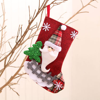 Christmas decorations Santa Claus small socks Christmas tree pendants Christmas stockings gift bags Christmas bags