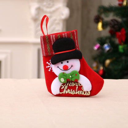 Christmas decorations Santa Claus small socks Christmas tree pendants Christmas stockings gift bags Christmas bags