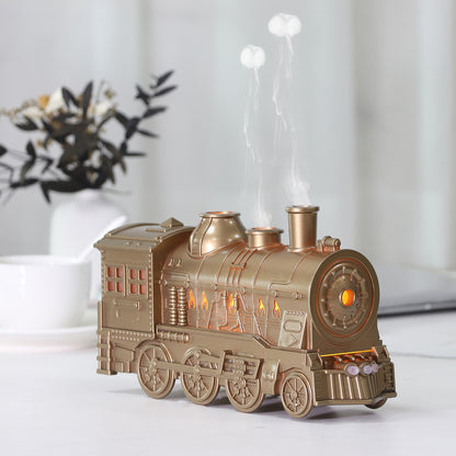 Bedroom hotel home retro creative versatile spray spit circle small train essential oil aromatherapy humidification office desk