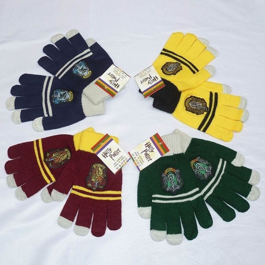 Harry Potter gloves Slytherin Hogwarts Ravenclaw Gryffindor special gloves hat