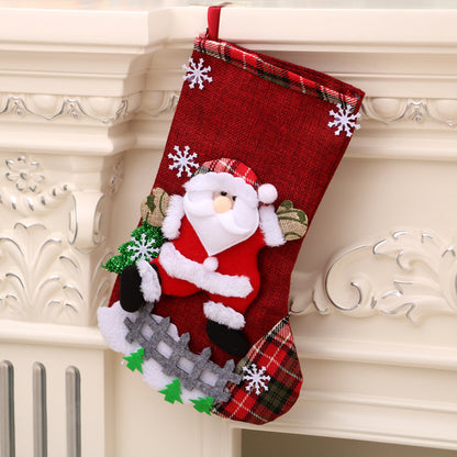 Christmas decorations Santa Claus small socks Christmas tree pendants Christmas stockings gift bags Christmas bags