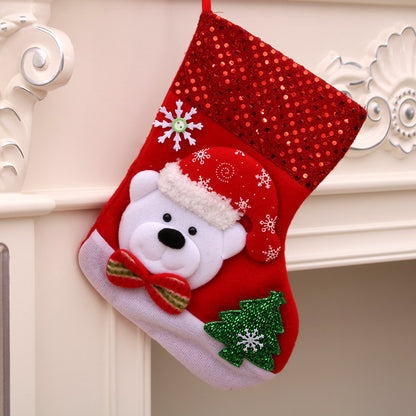 Christmas decorations Santa Claus small socks Christmas tree pendants Christmas stockings gift bags Christmas bags