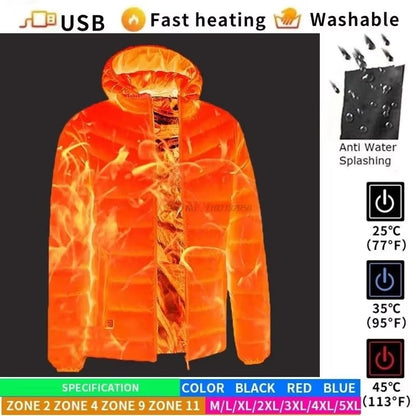 USB Heated Winter Jacket